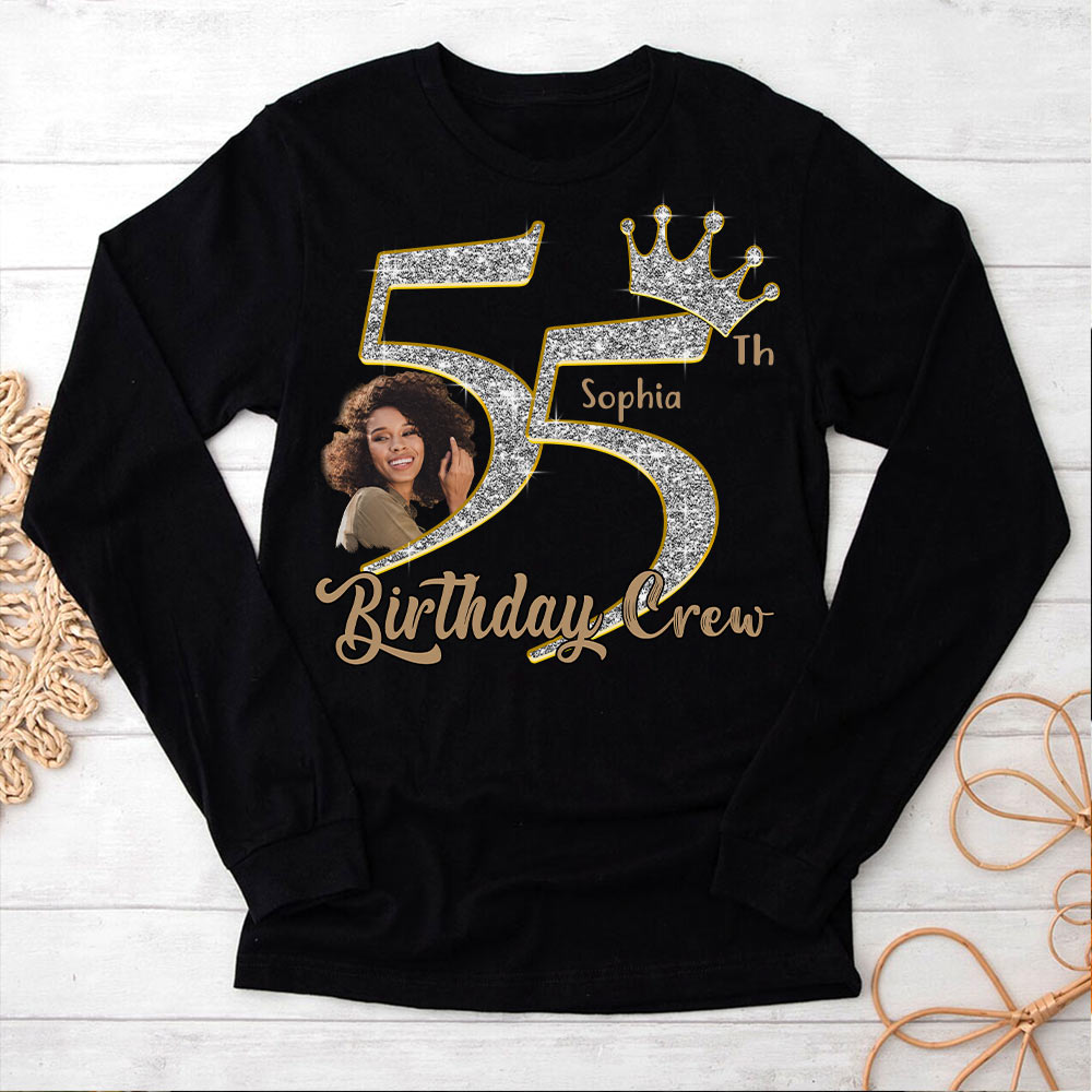 55th Birthday Shirts, Custom Photo Birthday Shirts, Turning 55 Shirt, Gifts For Women Turning 55, 55 And Fabulous Shirt, 55th Birthday Shirts For Her - YPT-HCT