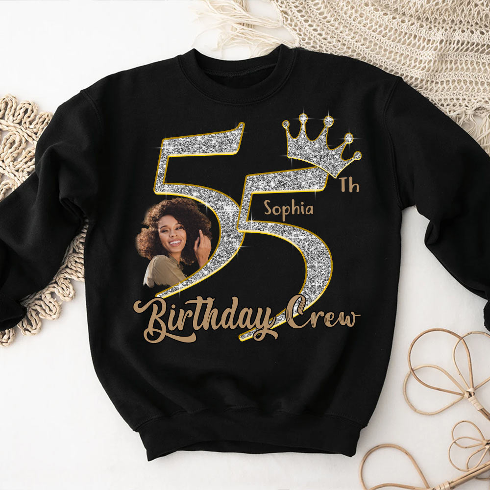 55th Birthday Shirts, Custom Photo Birthday Shirts, Turning 55 Shirt, Gifts For Women Turning 55, 55 And Fabulous Shirt, 55th Birthday Shirts For Her - YPT-HCT