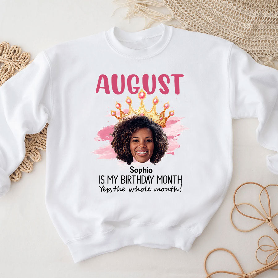 August Birthday Shirt, Custom Birthday Shirt, Queens are Born In August, August Birthday Shirts For Woman, August Birthday Gifts
