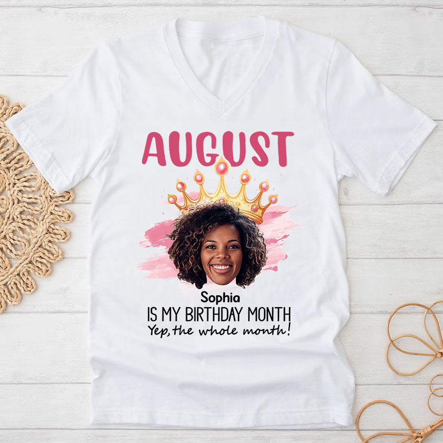 August Birthday Shirt, Custom Birthday Shirt, Queens are Born In August, August Birthday Shirts For Woman, August Birthday Gifts