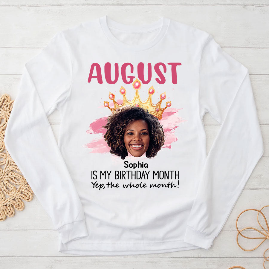 August Birthday Shirt, Custom Birthday Shirt, Queens are Born In August, August Birthday Shirts For Woman, August Birthday Gifts