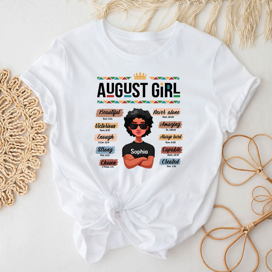 August Birthday Shirt, Custom Birthday Shirt, Queens are Born In August, August Birthday Shirts For Woman, August Birthday Gifts