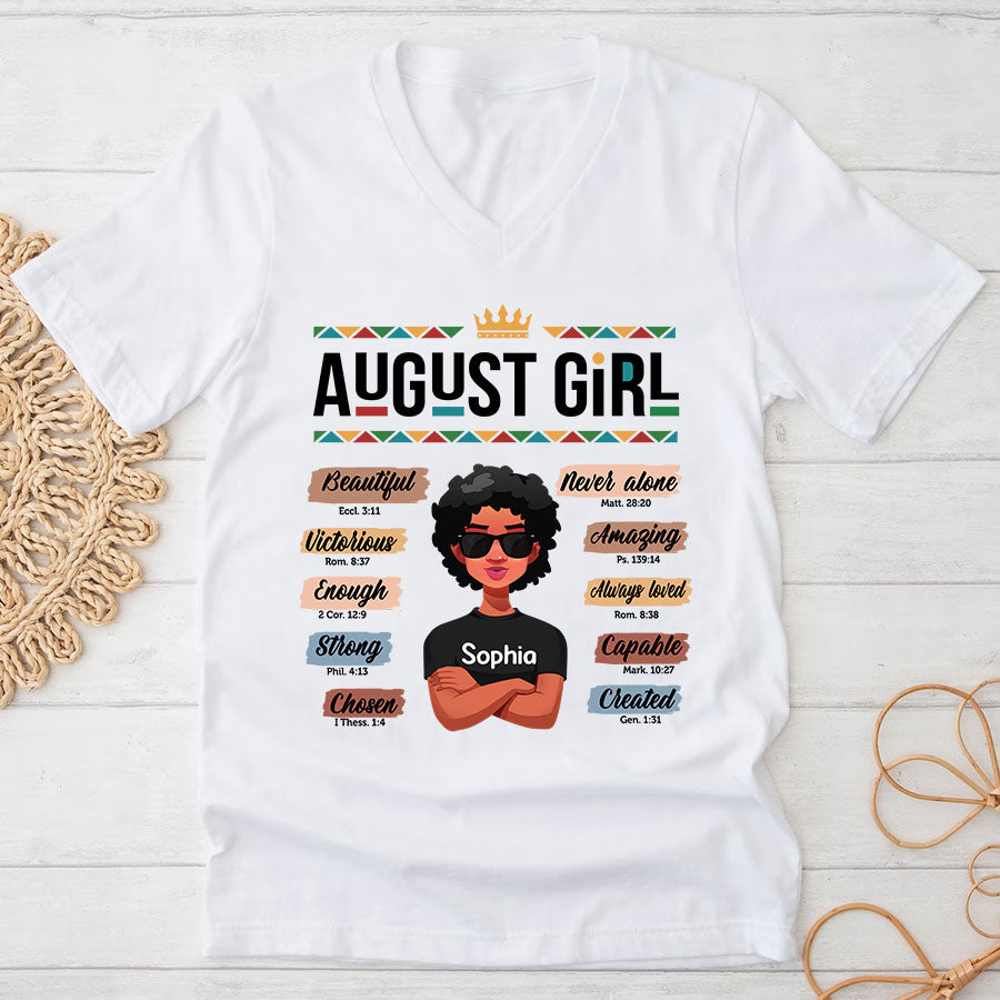August Birthday Shirt, Custom Birthday Shirt, Queens are Born In August, August Birthday Shirts For Woman, August Birthday Gifts
