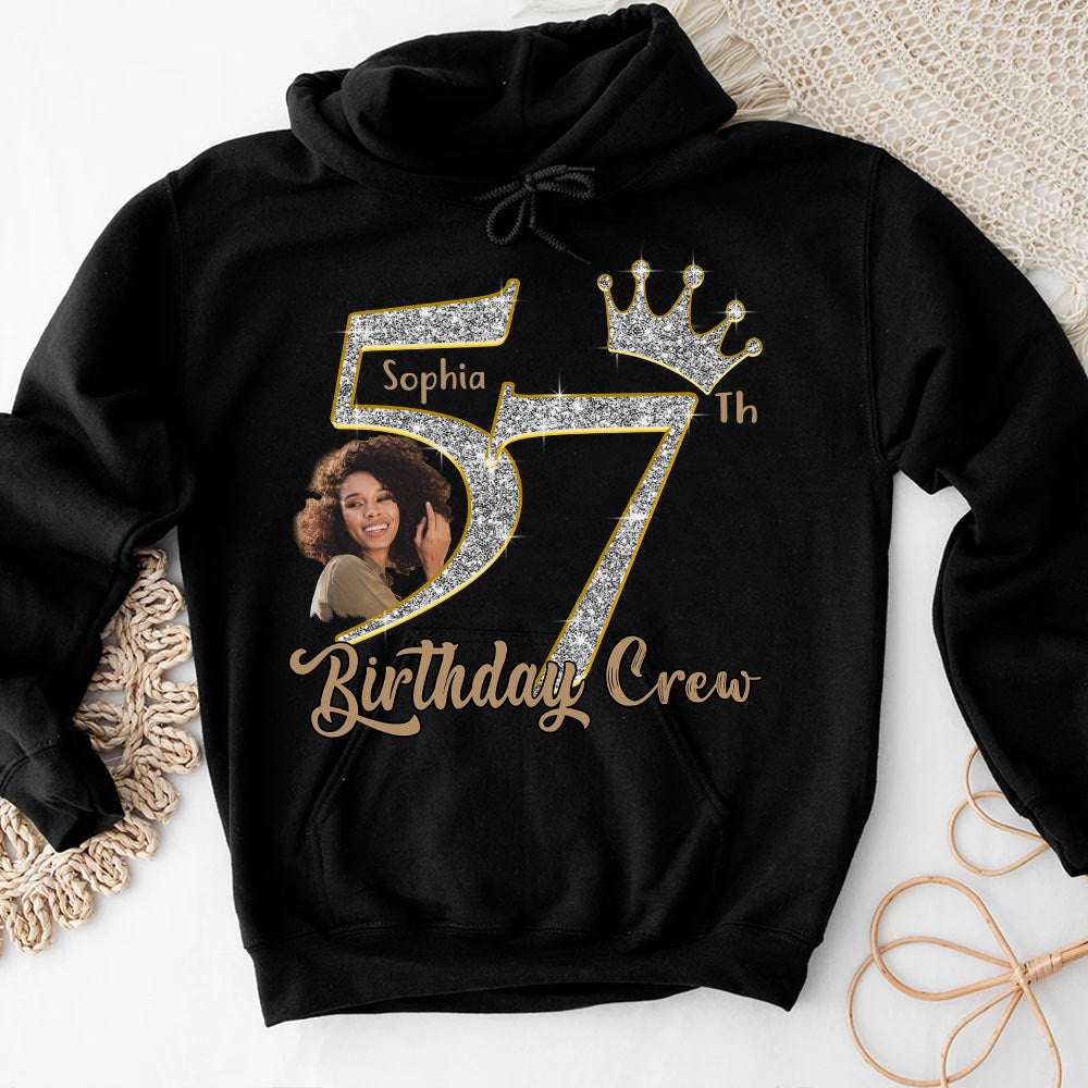 57th Birthday Shirts, Custom Photo Birthday Shirts, Turning 57 Shirt, Gifts For Women Turning 57, 57 And Fabulous Shirt, 57th Birthday Shirts For Her-YPT-HCT