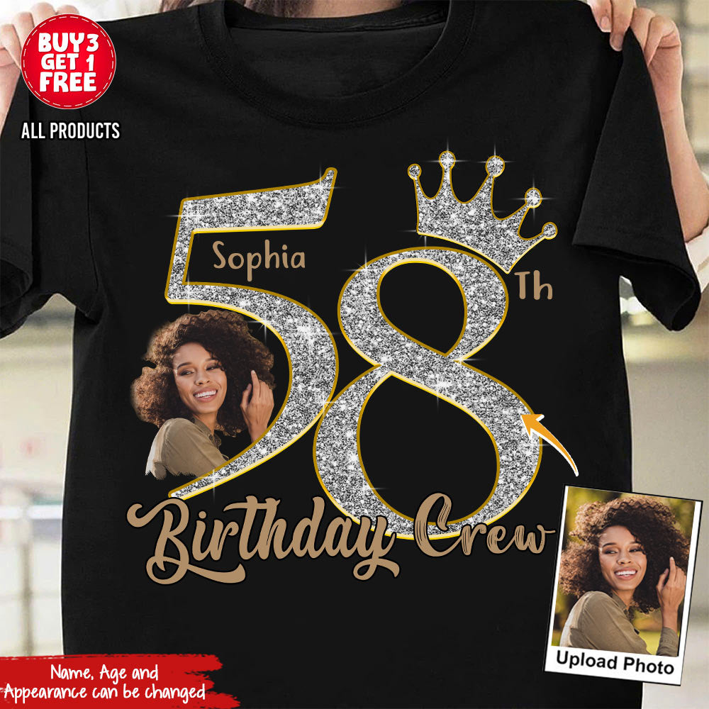 58th Birthday Shirts, Custom Photo Birthday Shirts, Turning 58 Shirt, Gifts For Women Turning 58, 58 And Fabulous Shirt, 58th Birthday Shirts For Her - YPT-HCT