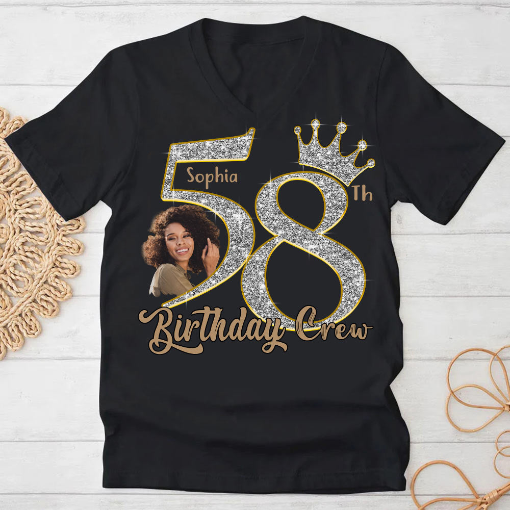 58th Birthday Shirts, Custom Photo Birthday Shirts, Turning 58 Shirt, Gifts For Women Turning 58, 58 And Fabulous Shirt, 58th Birthday Shirts For Her - YPT-HCT