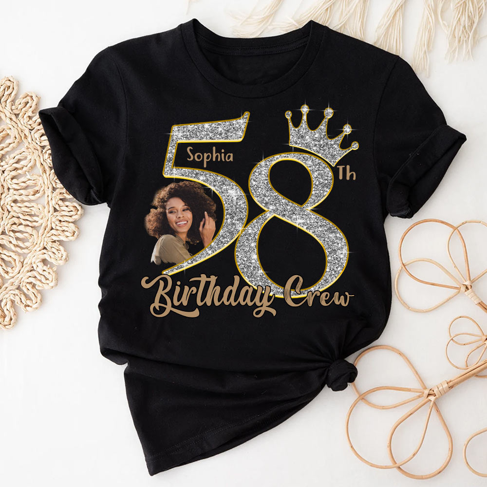 58th Birthday Shirts, Custom Photo Birthday Shirts, Turning 58 Shirt, Gifts For Women Turning 58, 58 And Fabulous Shirt, 58th Birthday Shirts For Her - YPT-HCT