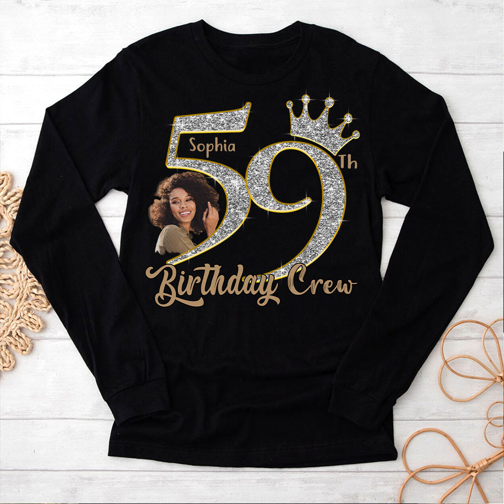 59th Birthday Shirts, Custom Photo Birthday Shirts, Turning 59 Shirt, Gifts For Women Turning 59, 59 And Fabulous Shirt, 59th Birthday Shirts For Her - YPT-HCT