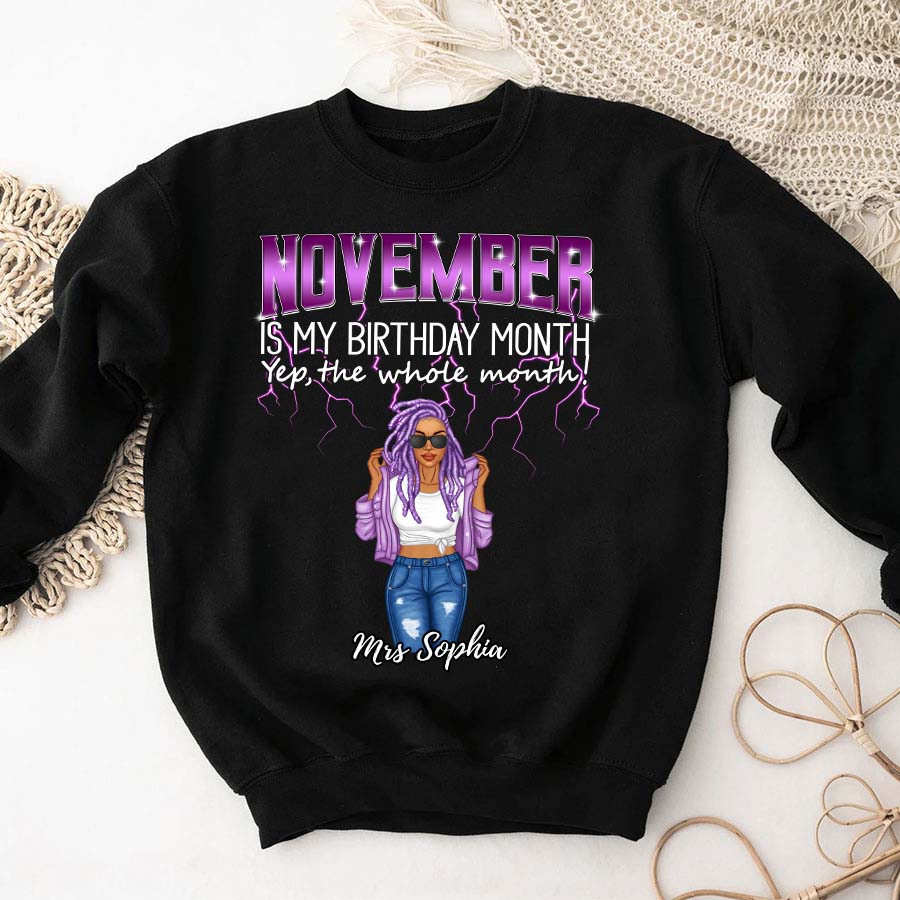 November Birthday Shirt, Custom Birthday Shirt, Queens Born In November, November Birthday Shirts For Woman, November Birthday Gifts
