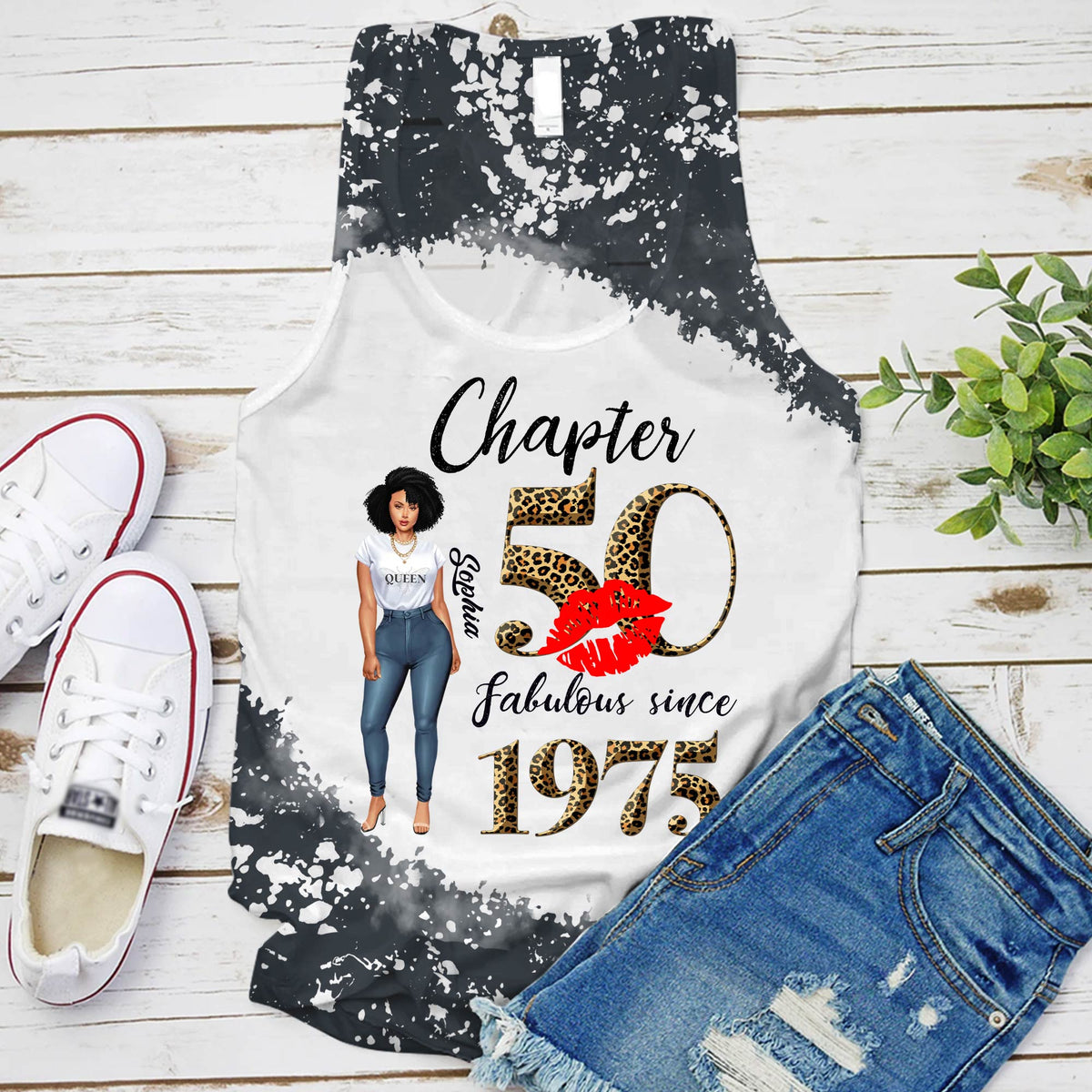 Chapter 50, Fabulous Since 1975 50th Birthday Unique T Shirt For Woman, Custom Birthday Shirt, Her Gifts For 50 Years Old , Turning 50 Birthday Cotton Shirt-YPT-HCT