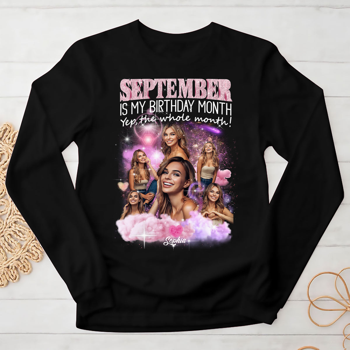 September Birthday Shirt, Custom Birthday Shirt, Queens Born In September, September Birthday Shirts For Woman, September Birthday Gifts, September Is My Birthday Month, Yep The Whole Month-YPT-ALK