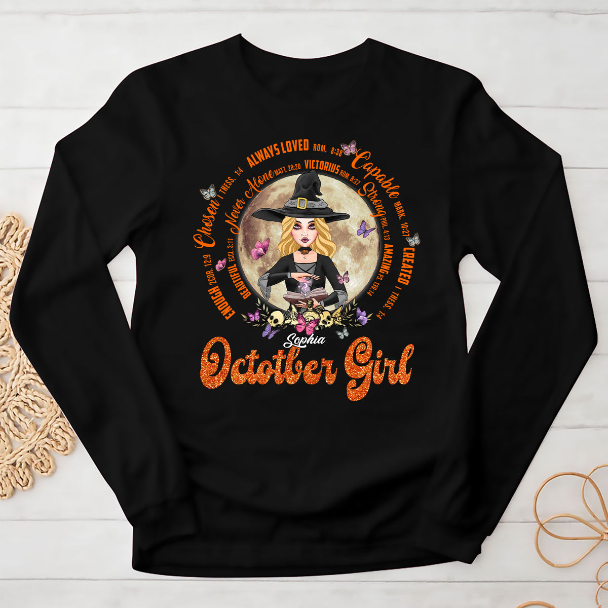 Personalized October Birthday Shirt, Custom Birthday Shirt, Queens are Born In October, October Birthday Shirts For Woman, October Birthday Gifts-YPT-ALK