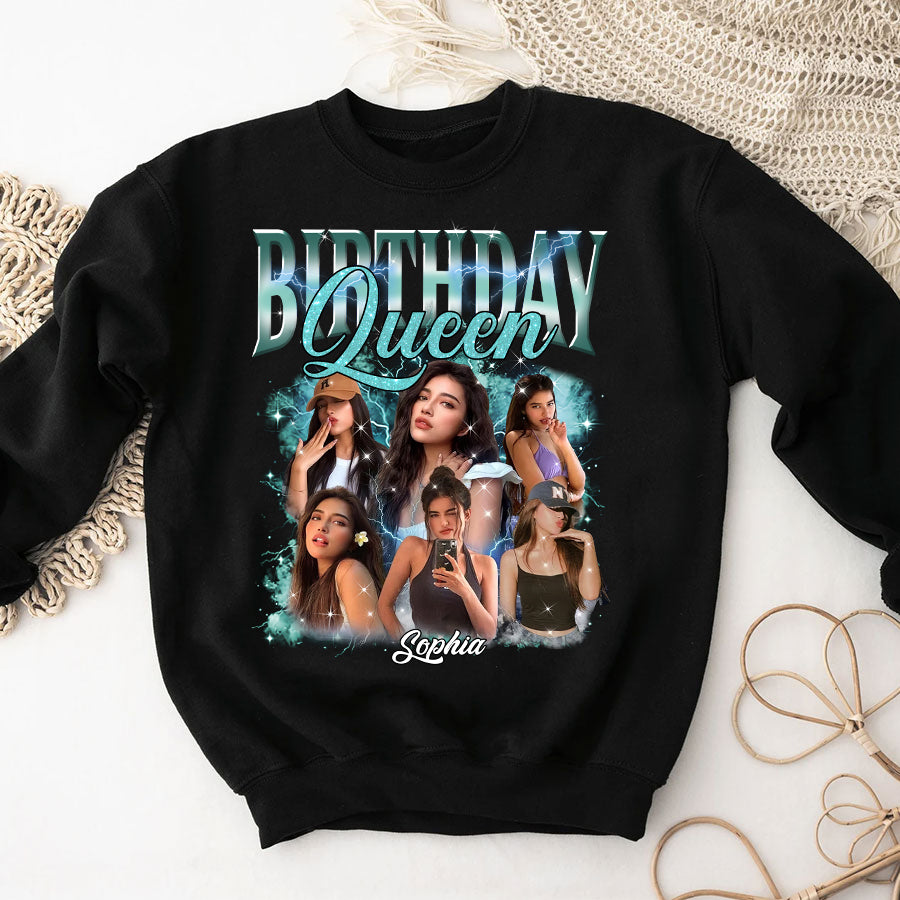 Birthday Shirts, Custom Photo Birthday Shirts, Birthday Shirts For Black Women, Its My Birthday Shirt, Birthday Queen Shirt-YPT-TLQ