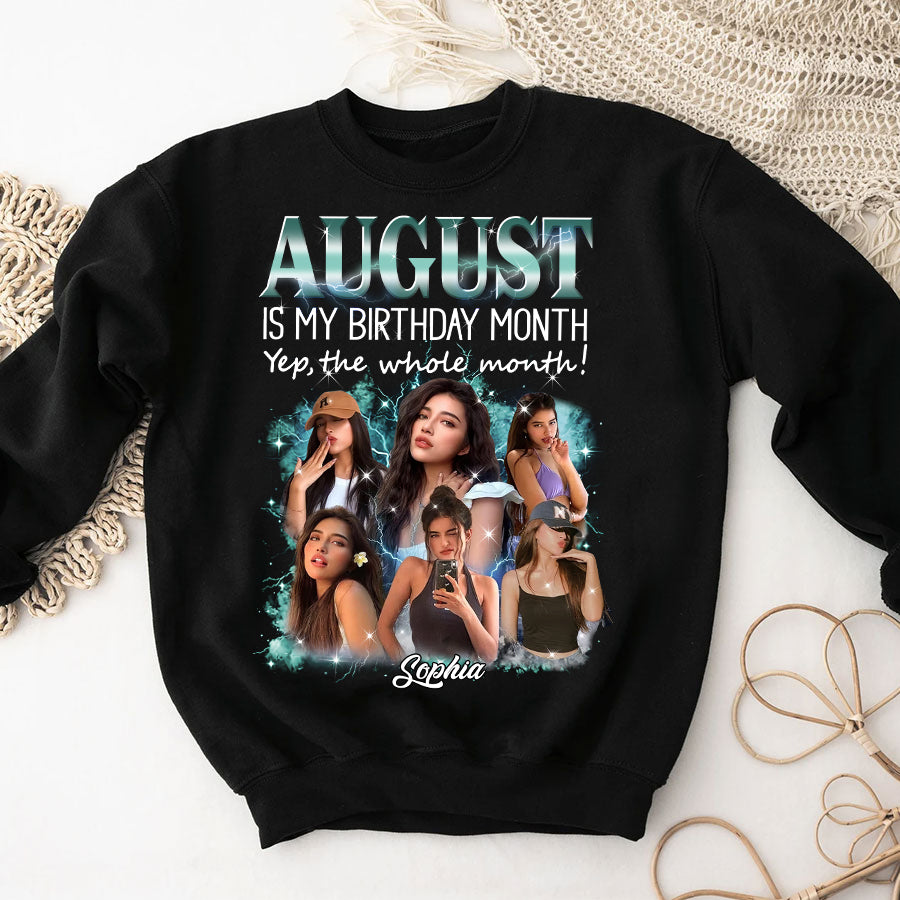August Birthday Shirt, Custom Birthday Shirt, Queens Born In August, August Birthday Shirts For Woman, August Birthday Gifts - YPT-TLQ