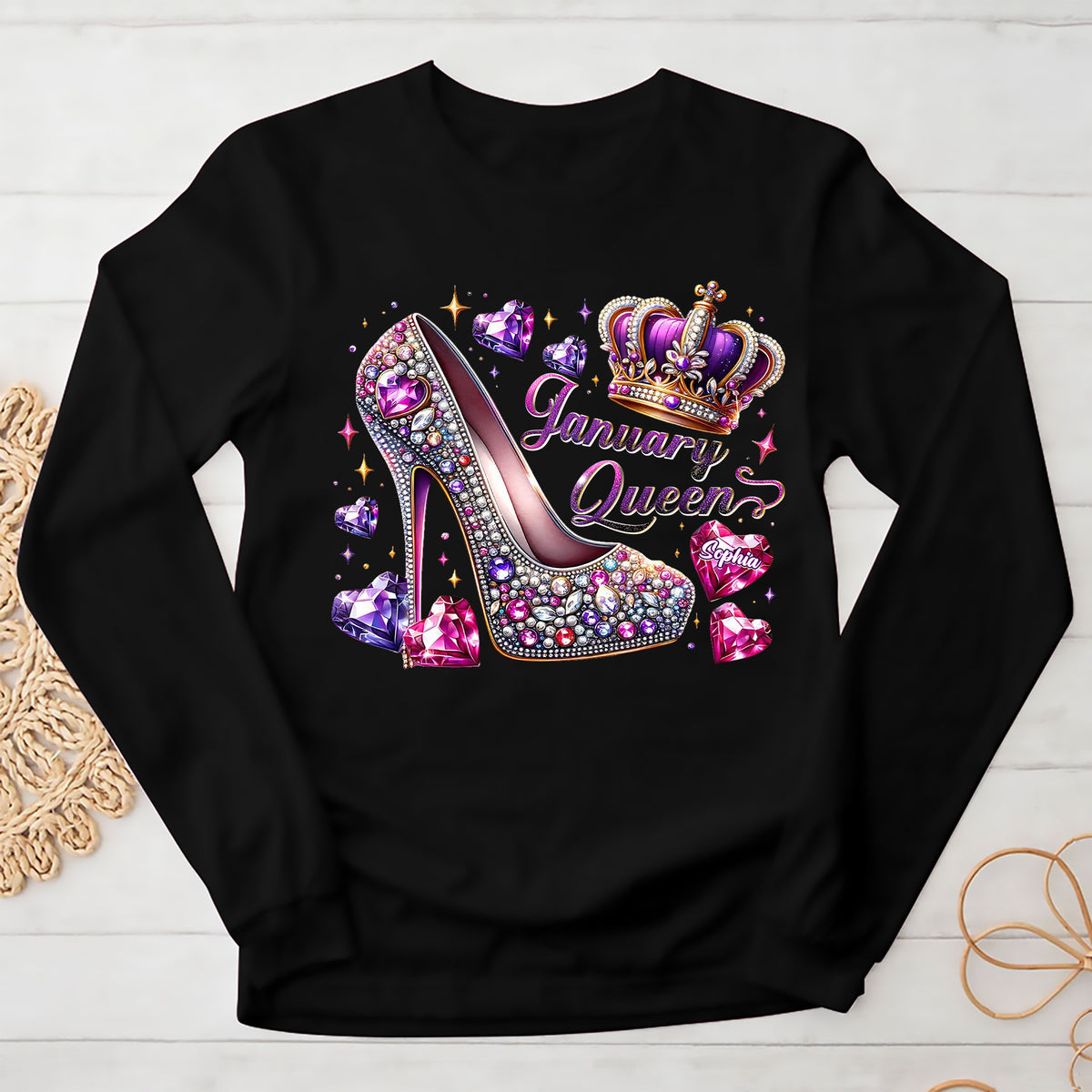 January Birthday Shirt, Custom Birthday Shirt, Queens Born In January, January Birthday Shirts For Woman, January Birthday Gifts, January Is My Birthday Month, Yep The Whole Month-YPT-ALK