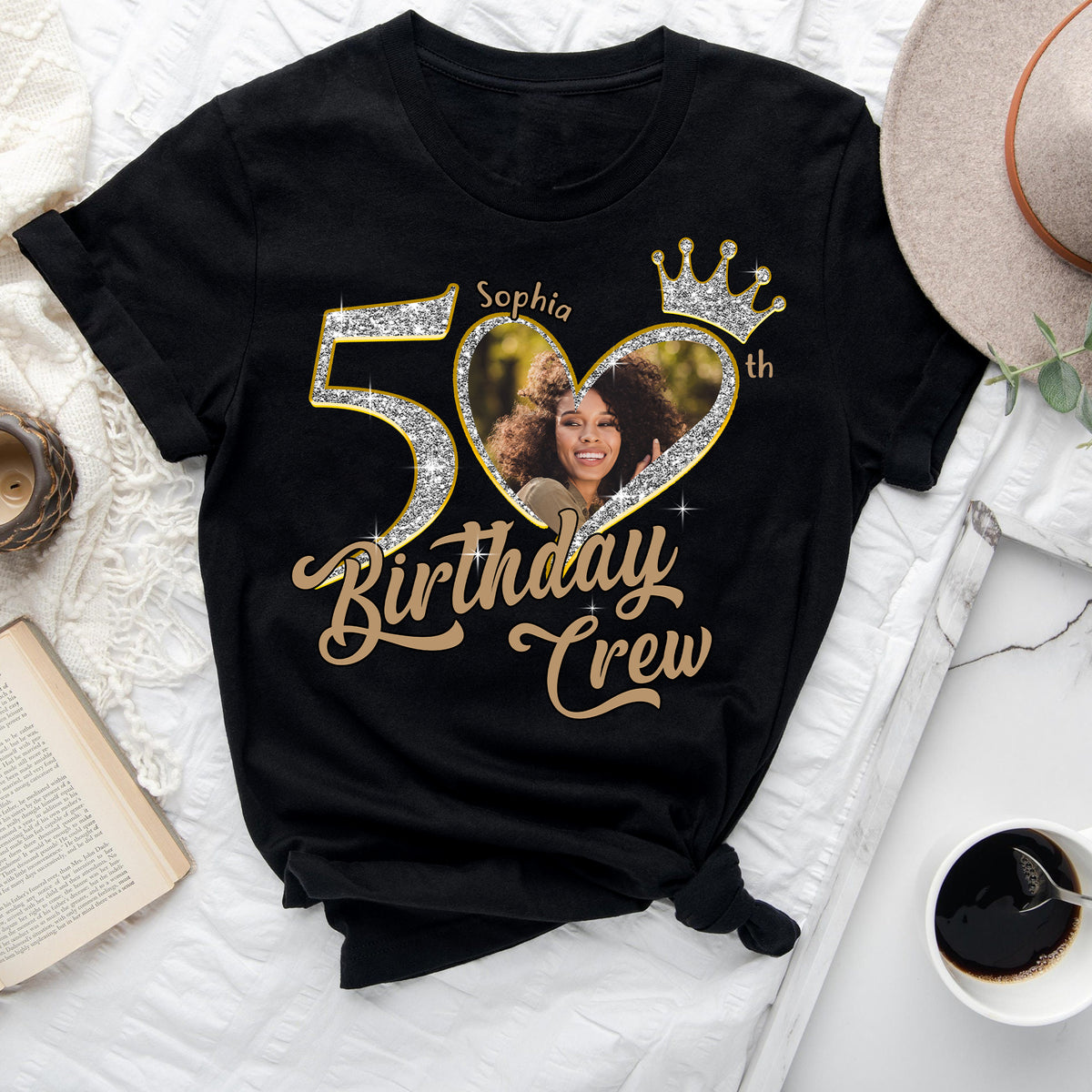 50th Birthday Shirts, Custom Birthday Shirts, Turning 50 Shirt, Gifts For Women Turning 50, 50 And Fabulous Shirt, 50th Birthday Shirts For Her - YPT-ALK