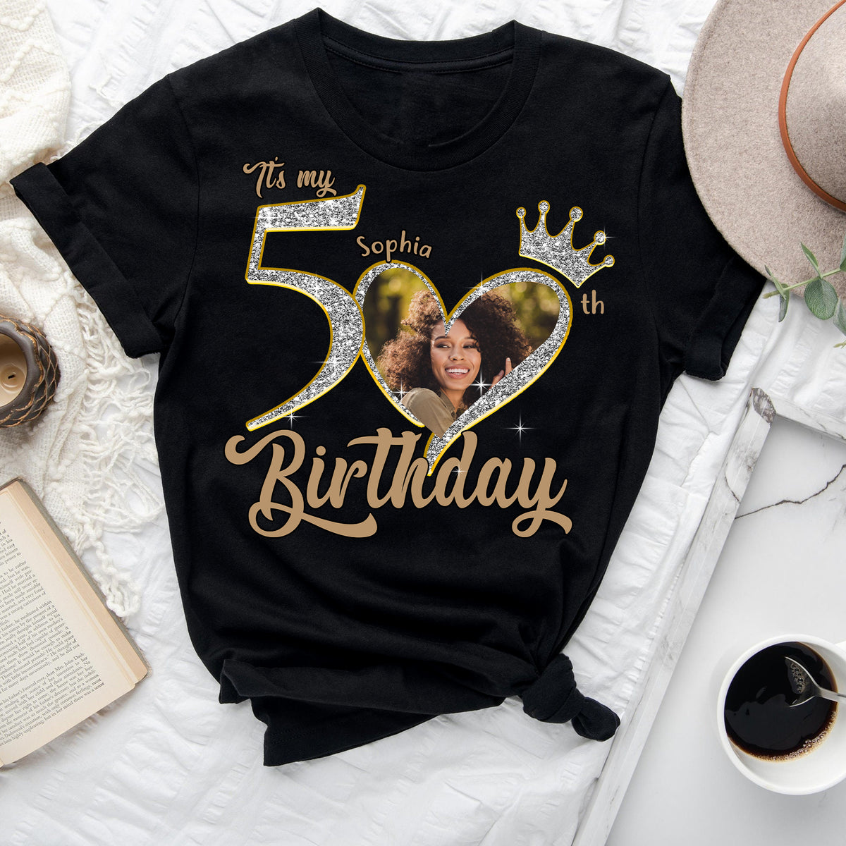 50th Birthday Shirts, Custom Birthday Shirts, Turning 50 Shirt, Gifts For Women Turning 50, 50 And Fabulous Shirt, 50th Birthday Shirts For Her - YPT-ALK