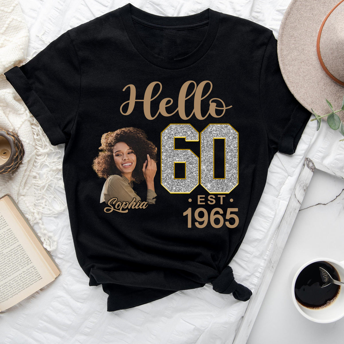 60th Birthday Shirts, Custom Birthday Shirts, Turning 60 Shirt, Gifts For Women Turning 60, 60 And Fabulous Shirt, 1965 Shirt, 60th Birthday Shirts For Her-YPT-ALK