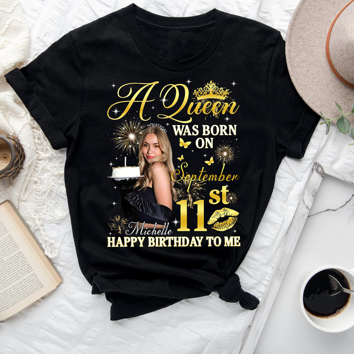 September Birthday Shirt, Custom Birthday Shirt, Queens Born In September, September Birthday Shirts For Woman, September Birthday Gifts, September Is My Birthday Month, Yep The Whole Month-YPT-ALK