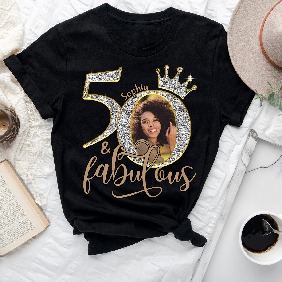 50th Birthday Shirts, Custom Birthday Shirts, Turning 50 Shirt, Gifts For Women Turning 50, 50 And Fabulous Shirt, 50th Birthday Shirts For Her - YPT-ALK