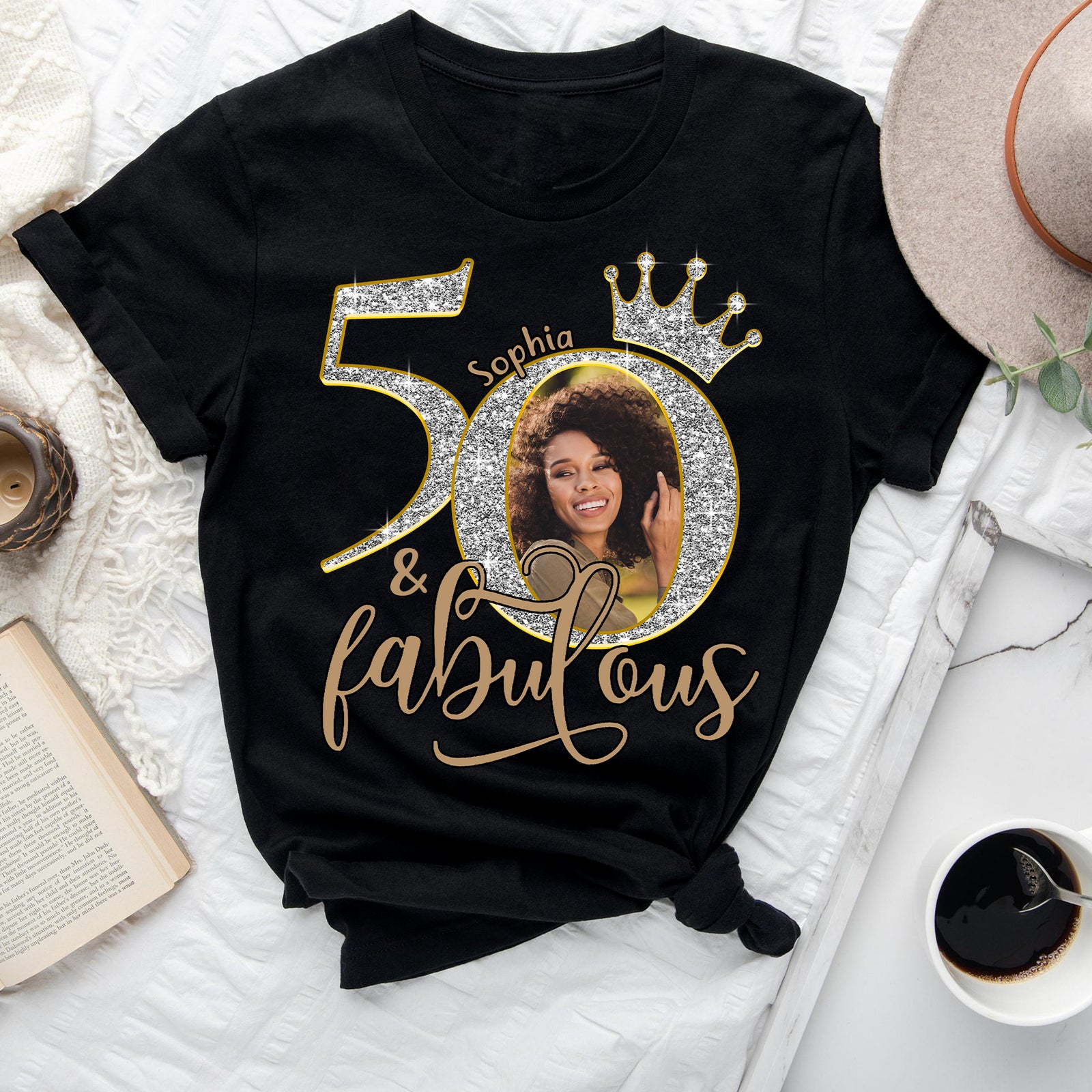50th Birthday Shirts, Custom Birthday Shirts, Turning 50 Shirt, Gifts For Women Turning 50, 50 And Fabulous Shirt, 50th Birthday Shirts For Her - YPT-ALK