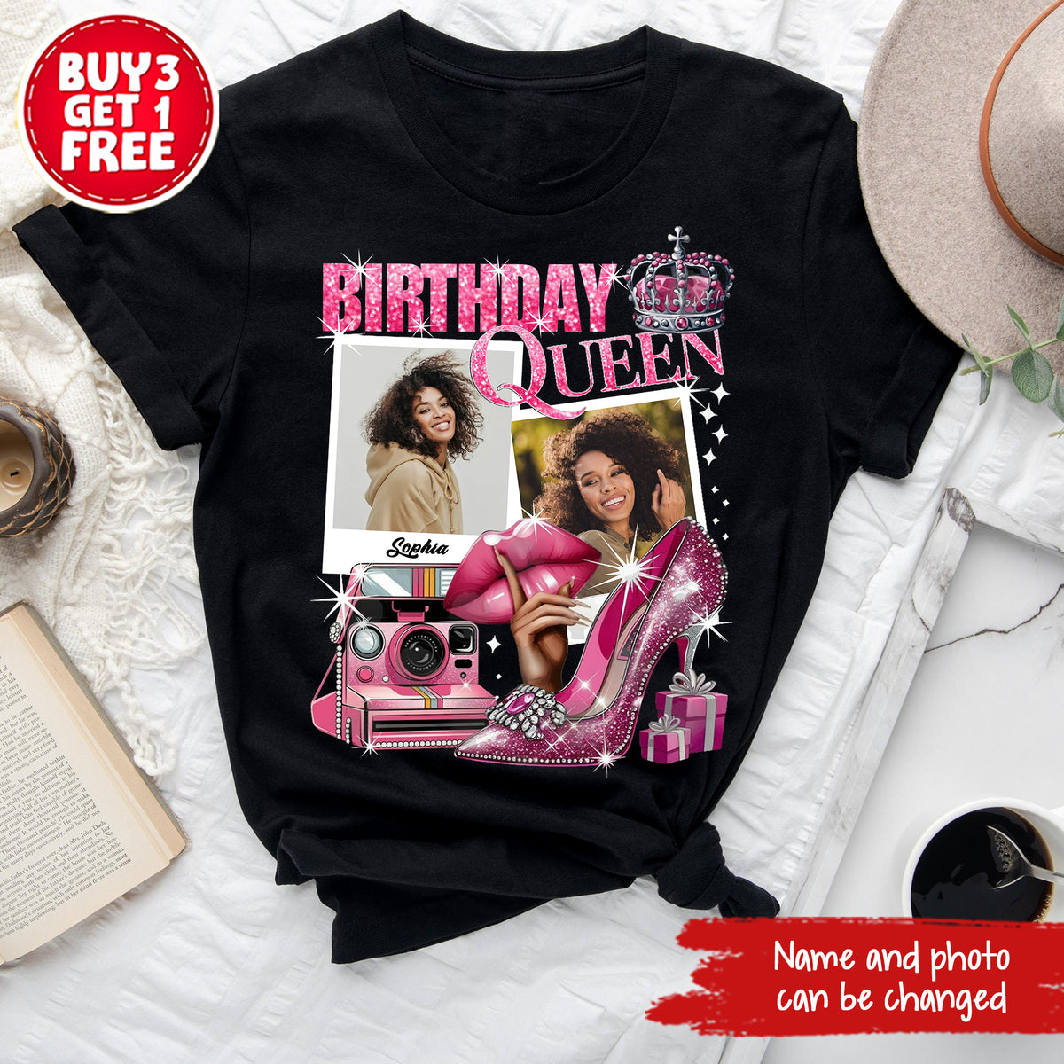 Birthday Queen Shirts, Custom Birthday Shirts, Birthday Shirts For Black Women, Its My Birthday Shirt, Birthday Queen Shirt-YPT-ALK