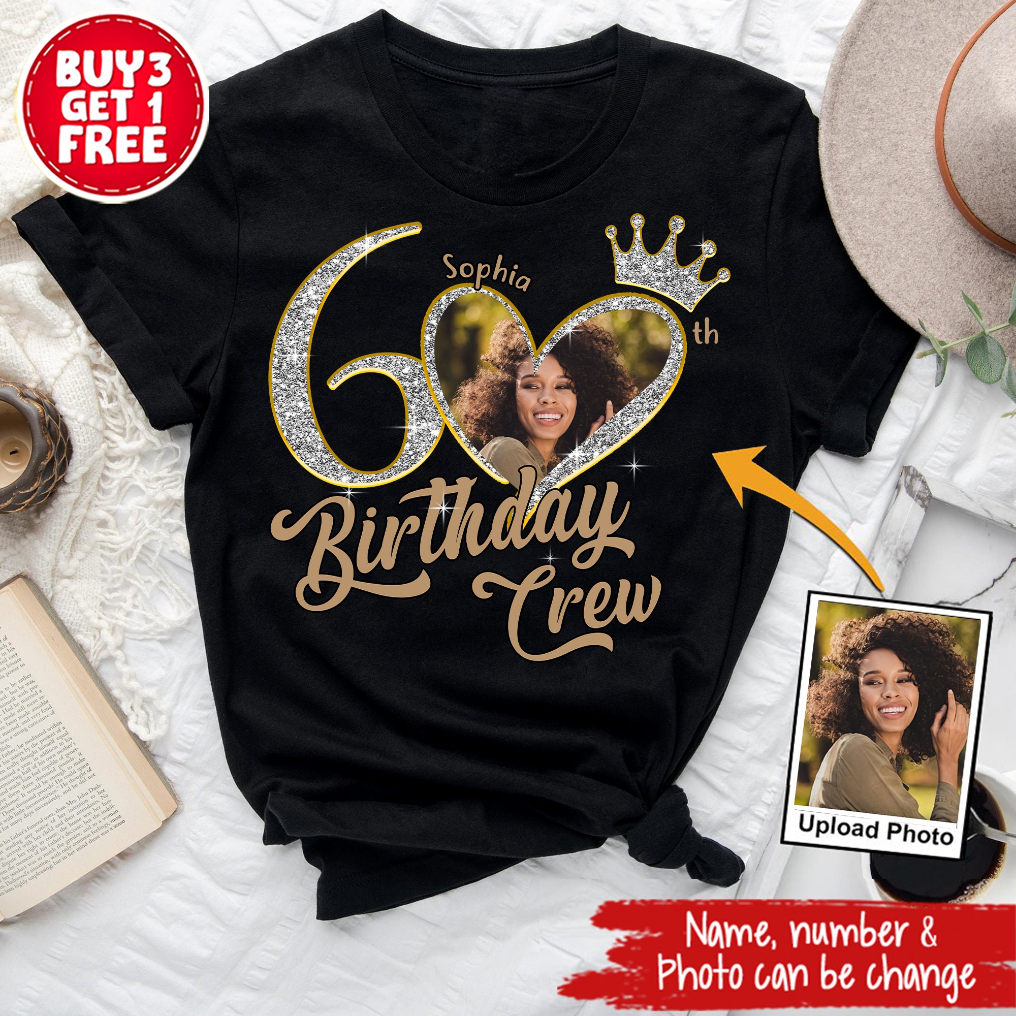 60th Birthday Shirts, Custom Birthday Shirts, Turning 60 Shirt, Gifts For Women Turning 60, 60 And Fabulous Shirt, 1965 Shirt, 60th Birthday Shirts For Her-YPT-ALK
