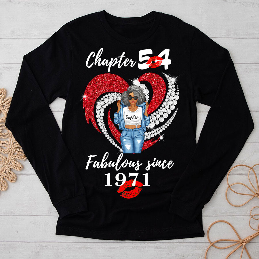 Personalised 54th Birthday Gifts, 1971 T Shirt, Gift Ideas 54th Birthday Woman - TLQ