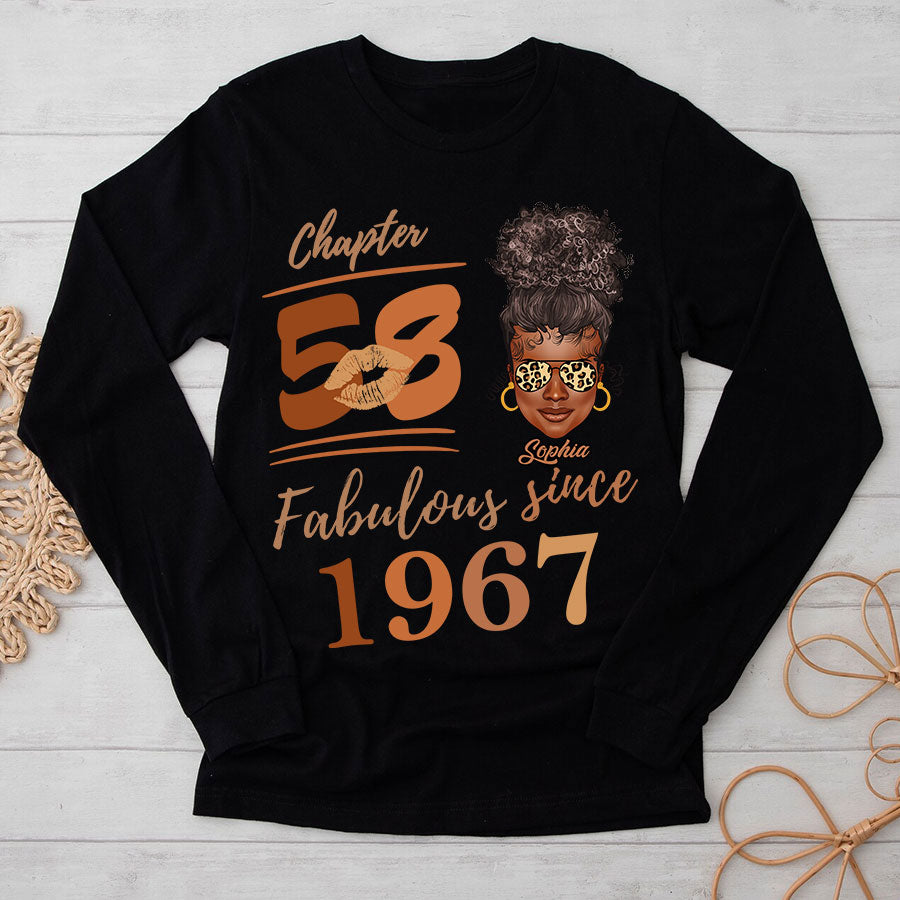 Chapter 58, Fabulous Since 1967 58th Birthday Unique T Shirt For Woman, Her Gifts For 58 Years Old , Turning 58 Birthday Cotton Shirt TLQ