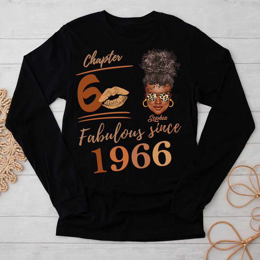 Chapter 60, Fabulous Since 1966 60th Birthday Unique T Shirt For Woman, Her Gifts For 60 Years Old , Turning 60 Birthday Cotton Shirt TLQ