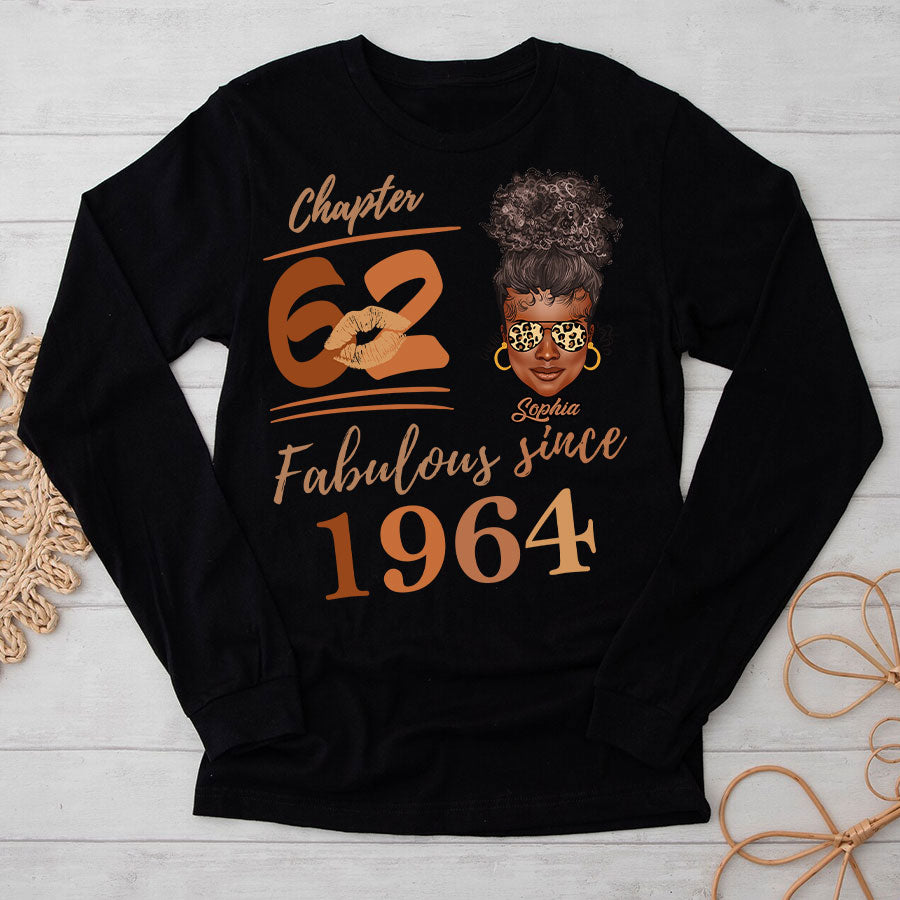 Chapter 62, Fabulous Since 1964 62nd Birthday Unique T Shirt For Woman, Her Gifts For 62 Years Old , Turning 62 Birthday Cotton Shirt TLQ