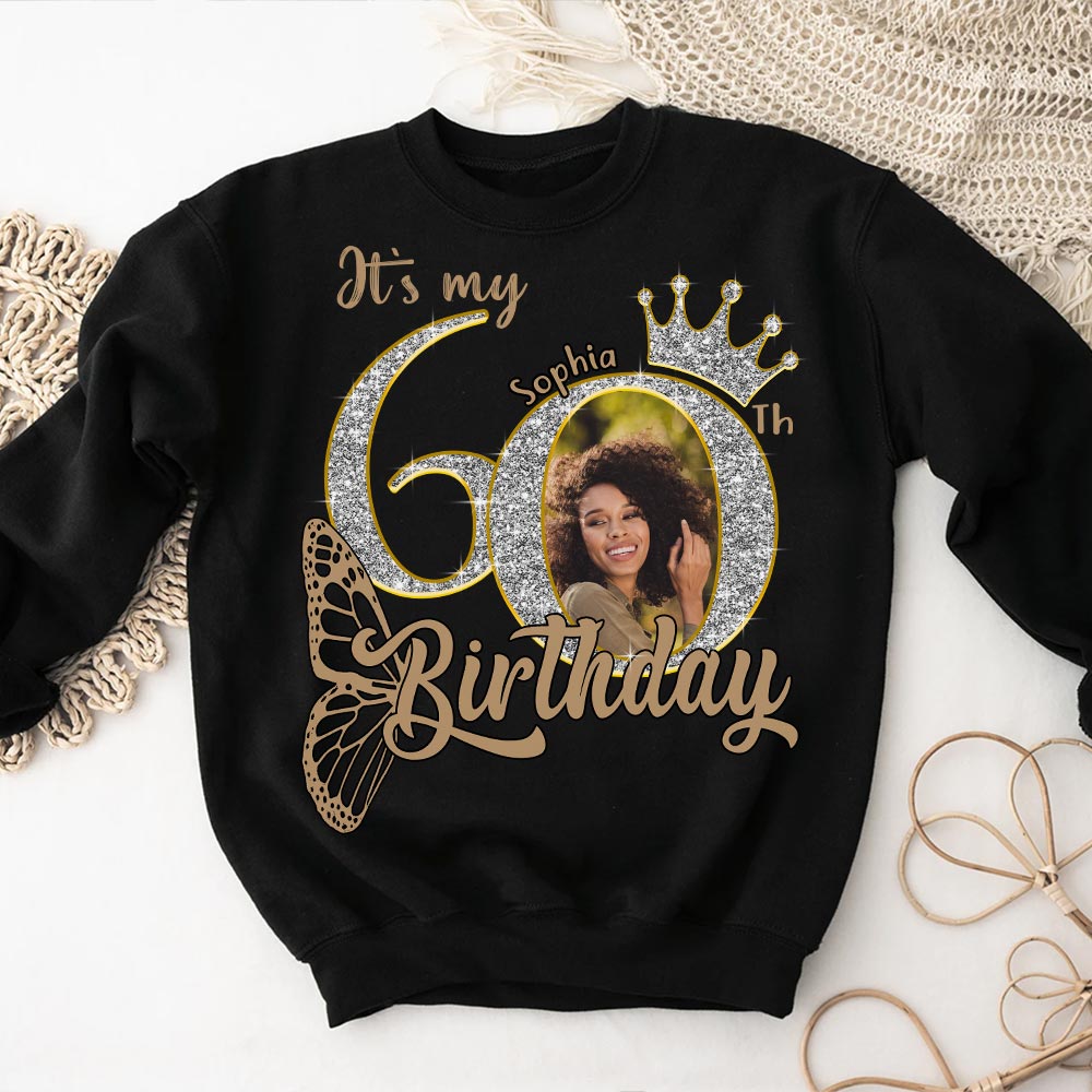 60th Birthday Shirts, Custom Photo Birthday Shirts, Turning 60 Shirt, Gifts For Women Turning 60, 60 And Fabulous Shirt, 60th Birthday Shirts For Her - YPT-HCT