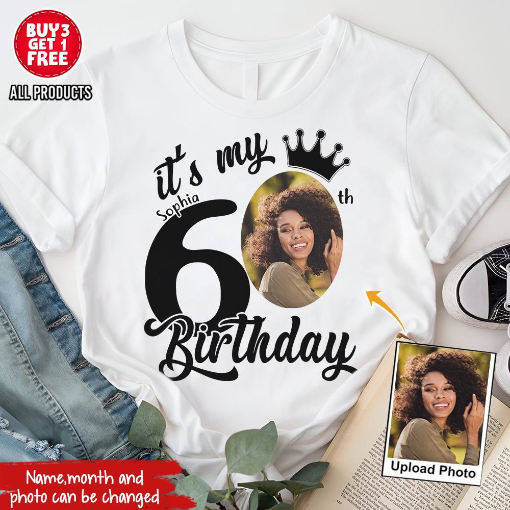 60th Birthday Shirts, Custom Birthday Shirts, Turning 60 Shirt, Gifts For Women Turning 60, 60th Birthday Shirts For Her-YPT-HCT