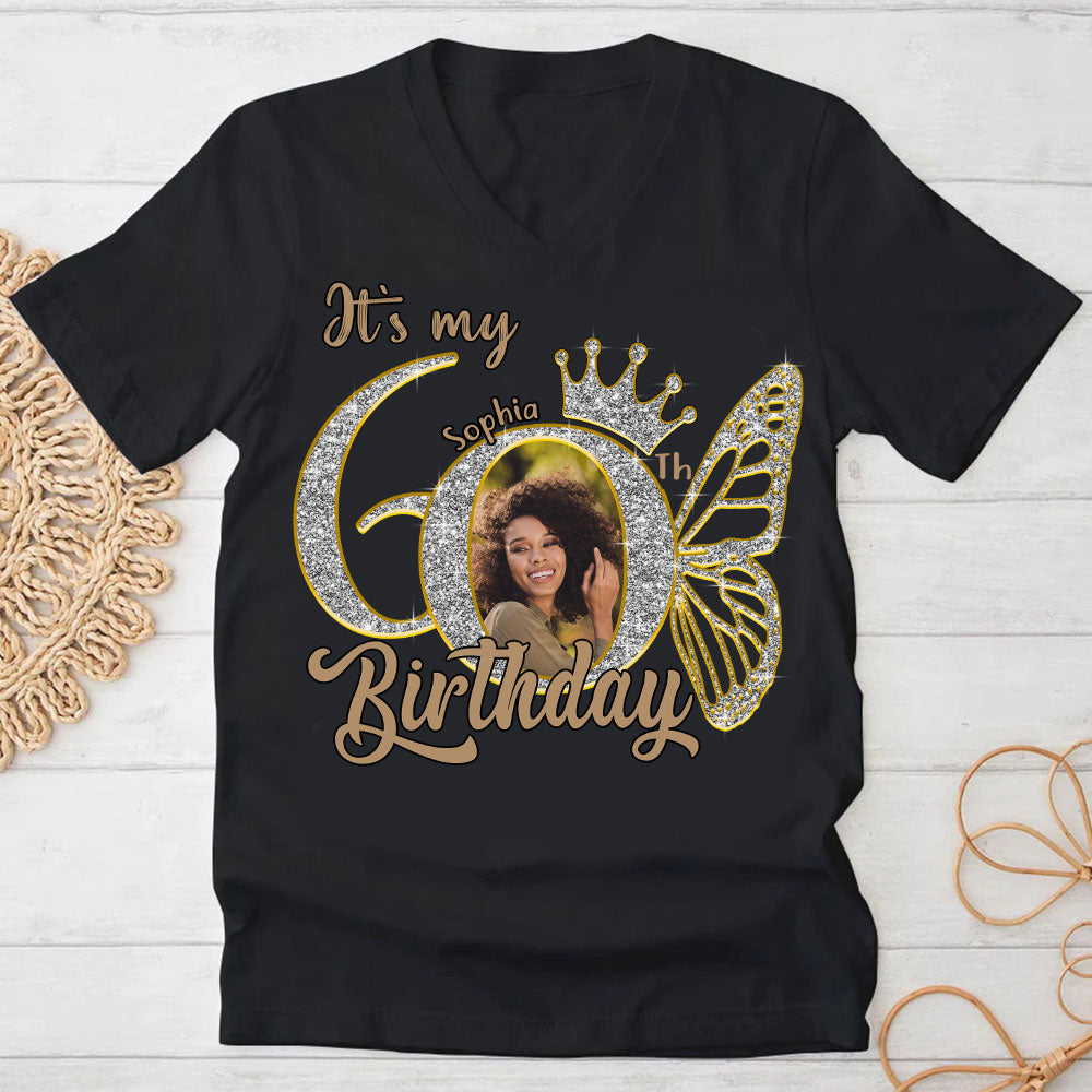 60th Birthday Shirts, Custom Photo Birthday Shirts, Turning 60 Shirt, Gifts For Women Turning 60, 60 And Fabulous Shirt, 60th Birthday Shirts For Her - YPT-HCT