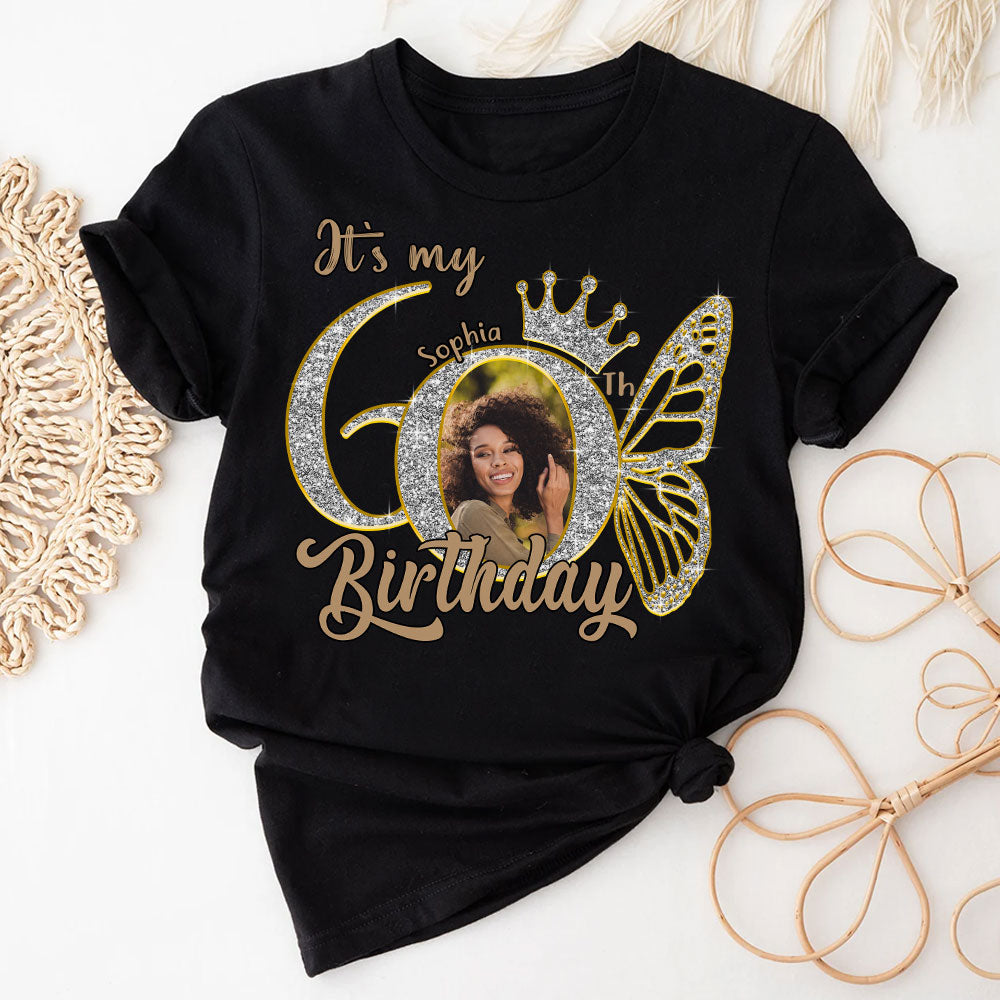 60th Birthday Shirts, Custom Photo Birthday Shirts, Turning 60 Shirt, Gifts For Women Turning 60, 60 And Fabulous Shirt, 60th Birthday Shirts For Her - YPT-HCT