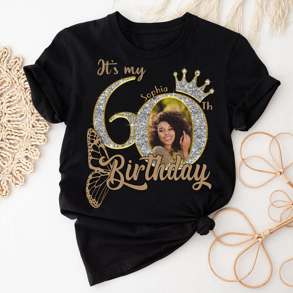 60th Birthday Shirts, Custom Photo Birthday Shirts, Turning 60 Shirt, Gifts For Women Turning 60, 60 And Fabulous Shirt, 60th Birthday Shirts For Her - YPT-HCT