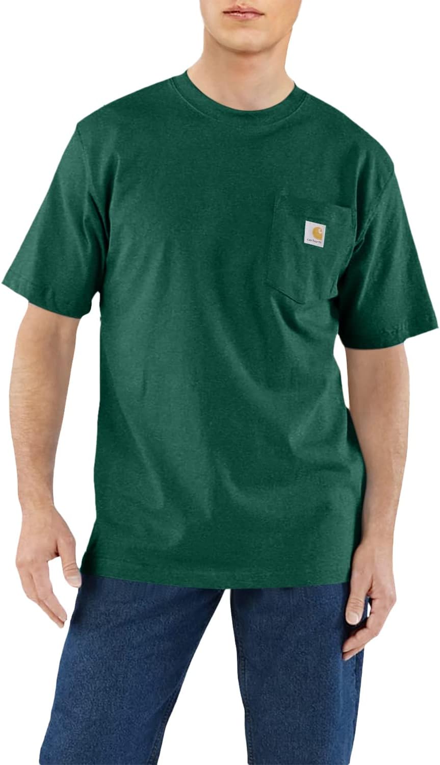 Carhartt Men&#39;s Loose Fit Heavyweight Short-Sleeve Pocket