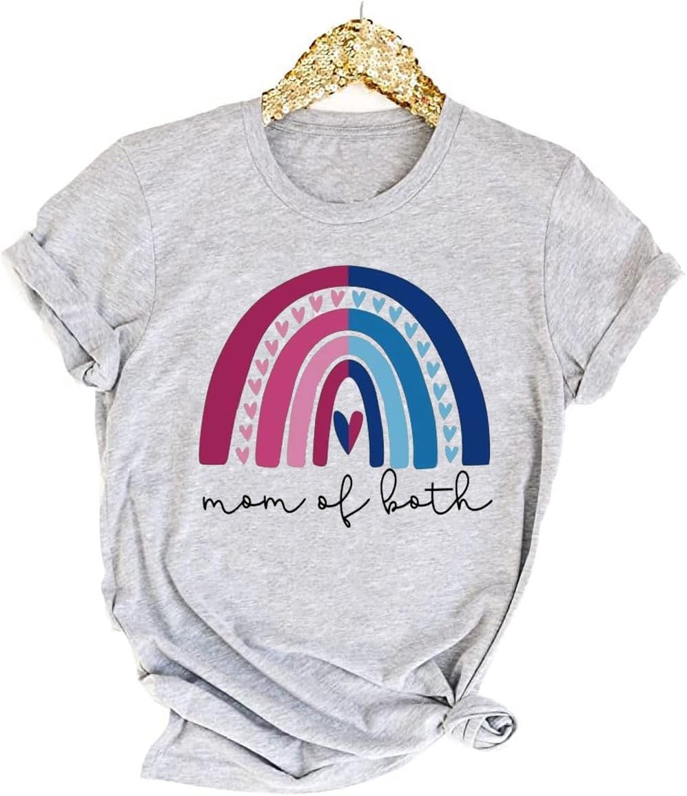 Womens Boy Mama Shirt Casual Letter Printed Boy Mom T-Shirts Short Sleeve Mother&#39;s Day Graphic Tee Tops Mother Shirt