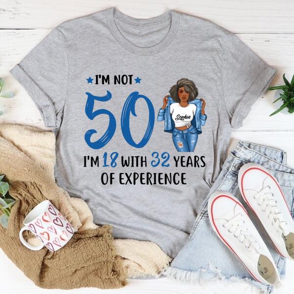 Personalized Birthday T Shirt, Chapter 50, Fabulous Since 1971 50th Birthday Unique T Shirt For Woman, Her Gifts For 50 Years Old , Turning 50 Birthday Cotton Shirt