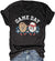 Women's Baseball Game Day T-Shirt Casual Short Sleeve Family Sports Mother's Day Mom Graphic Tees Tops