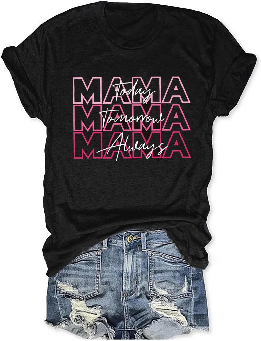 Womens Boy Mama Shirt Casual Letter Printed Boy Mom T-Shirts Short Sleeve Mother&#39;s Day Graphic Tee Tops Mother Shirt