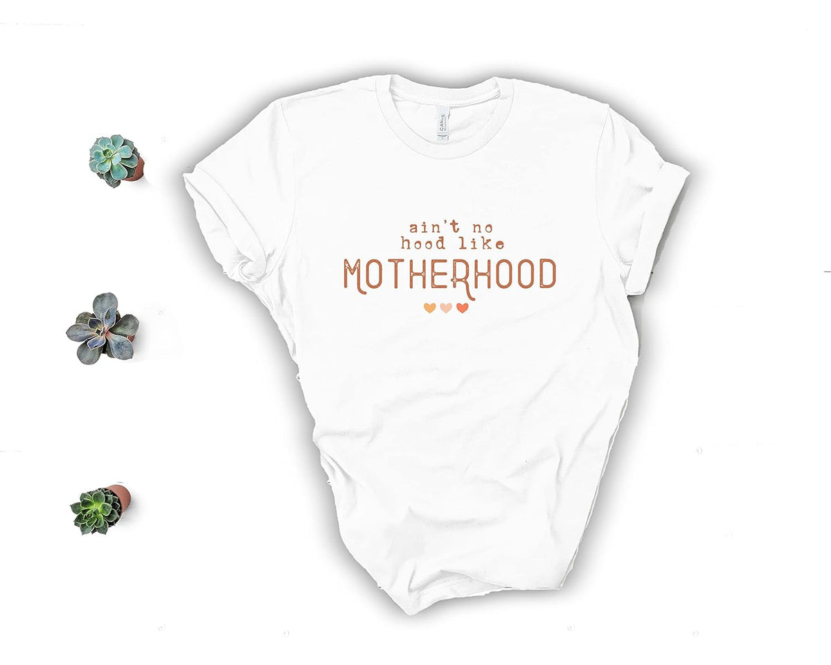 Ain&#39;t No Hood Like Motherhood Shirt, Mother&#39;s Day Shirt, Gift Shirt For Mothers, Cute Mother&#39;s Day Shirts, Black Mama Shirt, Mama Shirts, Mom Outfit, Gift Shirt, Mom Club Shirt
