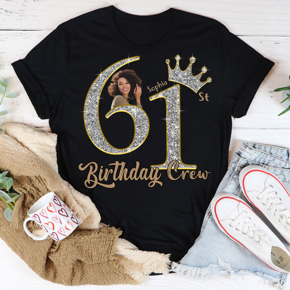 61st Birthday Shirts, Custom Photo Birthday Shirts, Turning 61 Shirt, Gifts For Women Turning 61, 61 And Fabulous Shirt, 61st Birthday Shirts For Her-YPT-HCT