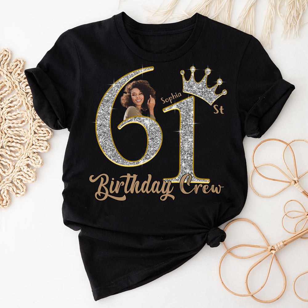 61st Birthday Shirts, Custom Photo Birthday Shirts, Turning 61 Shirt, Gifts For Women Turning 61, 61 And Fabulous Shirt, 61st Birthday Shirts For Her-YPT-HCT