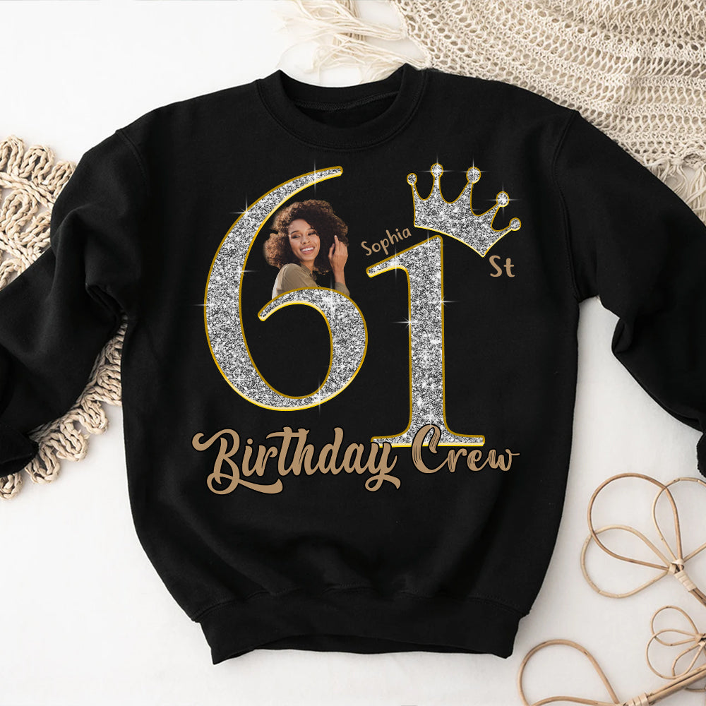 61st Birthday Shirts, Custom Photo Birthday Shirts, Turning 61 Shirt, Gifts For Women Turning 61, 61 And Fabulous Shirt, 61st Birthday Shirts For Her-YPT-HCT