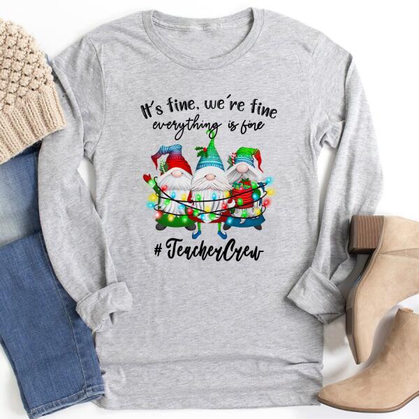 Personalized teacher shirts, Teachers shirt, Teacher christmas shirts, Gnome christmas shirt, Best Christmas Gifts 2021