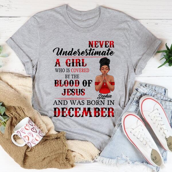 December Birthday Shirt, Custom Birthday Shirt, Queens Born In December, December Birthday Gifts, December Birthday Gifts, Christian shirts for women