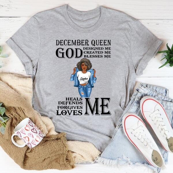 December Birthday Shirt, Custom Birthday Shirt, Queens Born In December, December Birthday Gifts, December Birthday Gifts