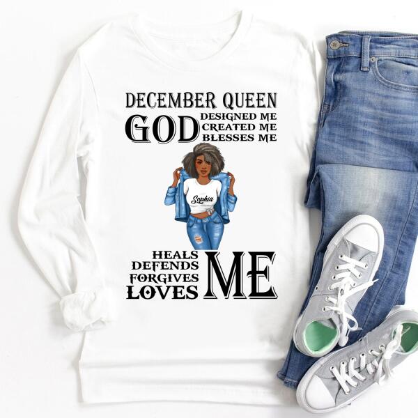 December Birthday Shirt, Custom Birthday Shirt, Queens Born In December, December Birthday Gifts, December Birthday Gifts