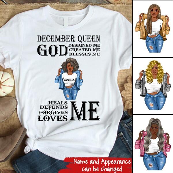 December Birthday Shirt, Custom Birthday Shirt, Queens Born In December, December Birthday Gifts, December Birthday Gifts